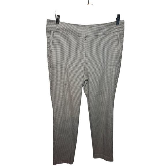 Size 12 Worthington Gingham Slim Leg Work Pants - Picture 1 of 3